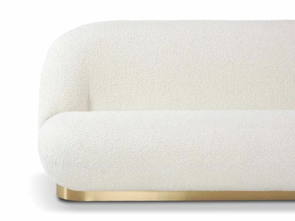 Диван Pacha белый, золотистый — изображение 4