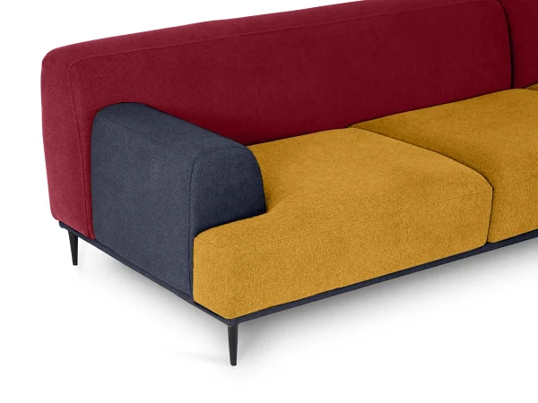 Диван Portofino Wave желтый, красный — изображение 5