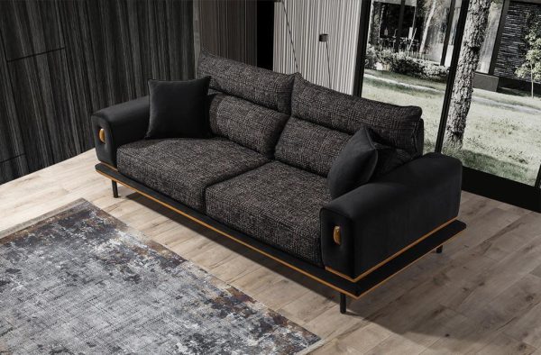 Диван Тесла чёрный — изображение 4