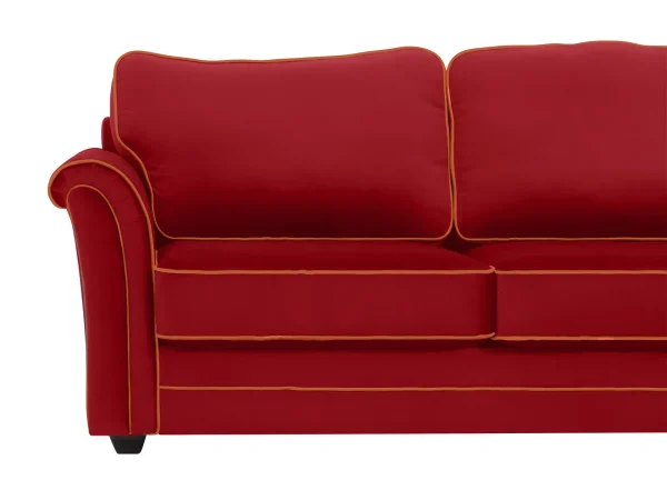 Диван трехместный Sydney красный — изображение 4