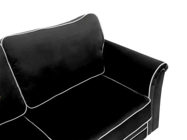 Диван трехместный Sydney черный — изображение 5