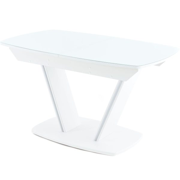Стол «Дрезден» 130x80 стекло, белый — изображение 2