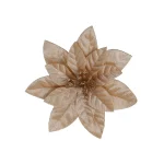 Елочное украшение Цветок на клипсе