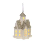 Елочное украшение Домик с подсветкой