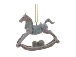 Елочное украшение Лошадка бежевый — изображение 2