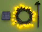Гирлянда на солнечной батарее Шарики желтый — изображение 2