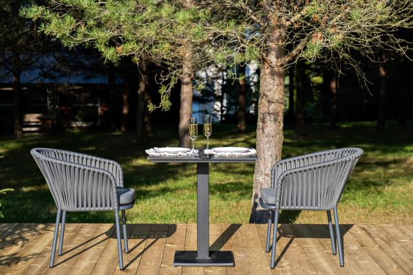 "Каффе" обеденная группа на 2 персоны, цвет "серый гранит" — изображение 3