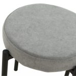 Табурет «Кампо», велюр Вивальди 07, каркас черный — изображение 4