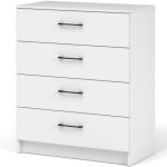 Комод «Чикаго» 4ящ, белый