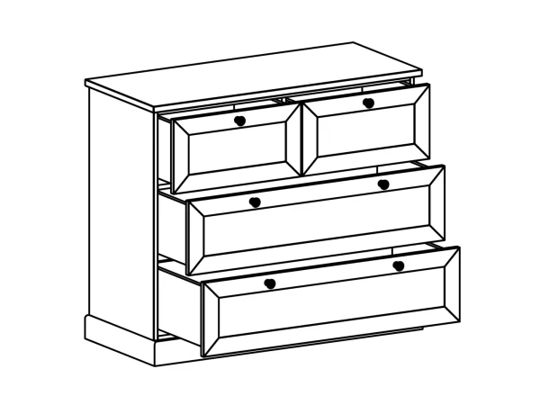 Комод Caprio серый — изображение 2