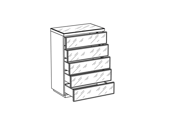 Комод Kristal белый — изображение 2