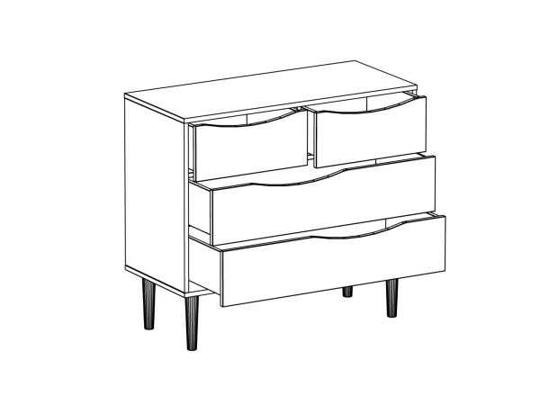 Комод Like белый — изображение 4