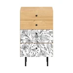 Комод малый Frida с принтом, робиния брэнсон