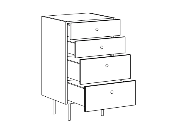 Комод малый Frida с принтом, робиния брэнсон — изображение 5