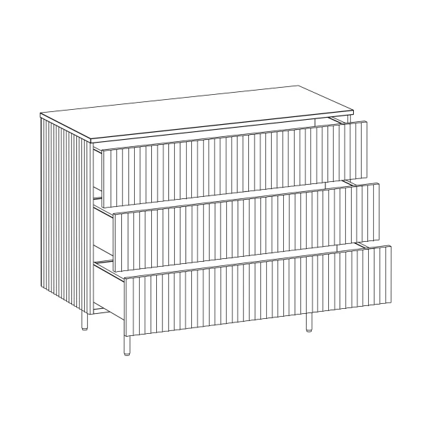 Комод Mikko терракотовый — изображение 3