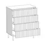 Комод Mikko терракотовый — изображение 3