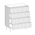 Комод Mikko темно-серый — изображение 3