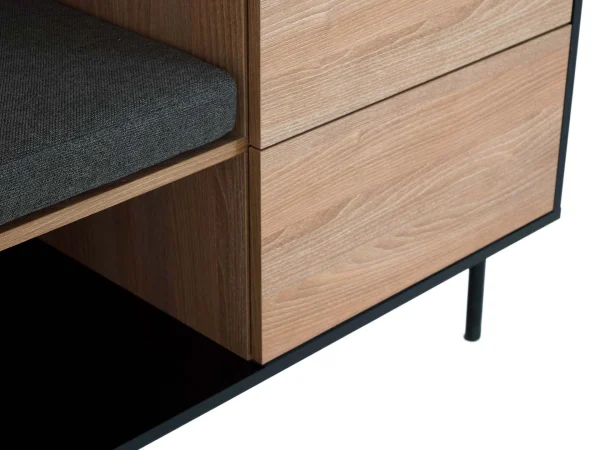 Комод со скамьей слева Look черный, робиния брэнсон — изображение 3