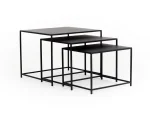 Комплект из 3-х журнальных столов Kondo черный — изображение 2