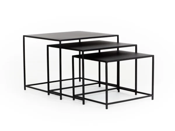 Комплект из 3-х журнальных столов Kondo черный — изображение 2