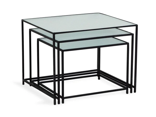 Комплект из 3-х журнальных столов Kondo черный — изображение 2
