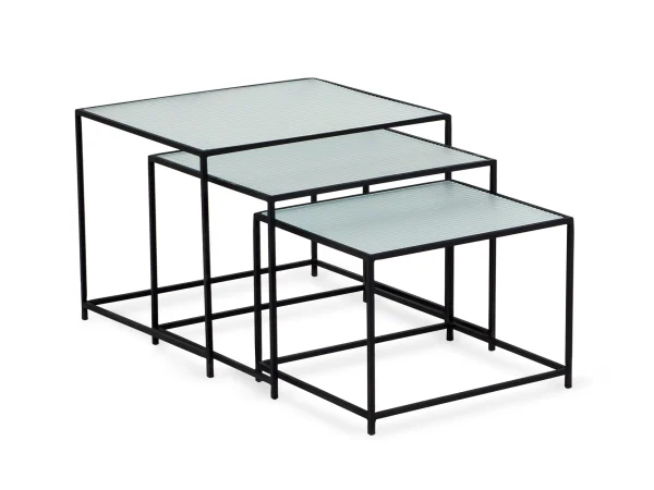 Комплект из 3-х журнальных столов Kondo черный — изображение 3