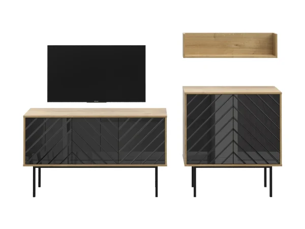 Композиция Boho 1 черный, дуб корбридж — изображение 2