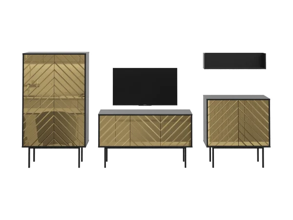 Композиция Boho 2 черный, золотистый — изображение 2