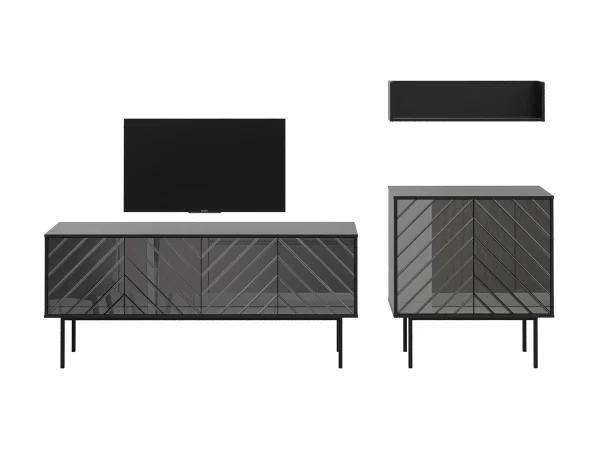 Композиция Boho 4 серый, черный — изображение 2