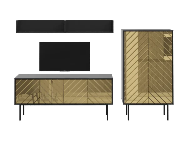 Композиция Boho 6 черный, золотистый — изображение 2