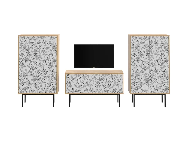 Композиция Boho Color 3 дуб корбридж, с принтом — изображение 2