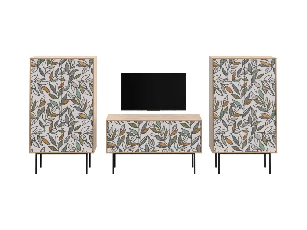 Композиция Boho Color 3 дуб корбридж, с принтом — изображение 2