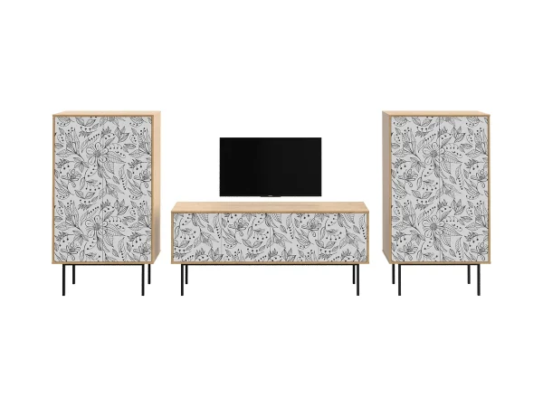 Композиция Boho Color 5 дуб корбридж, с принтом — изображение 2