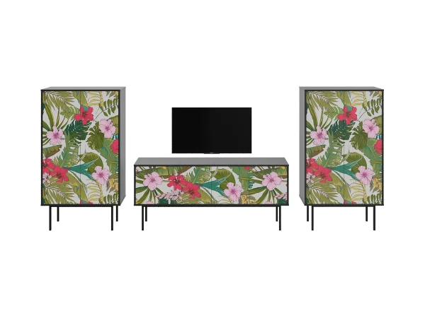 Композиция Boho Color 5 черный, с принтом — изображение 2