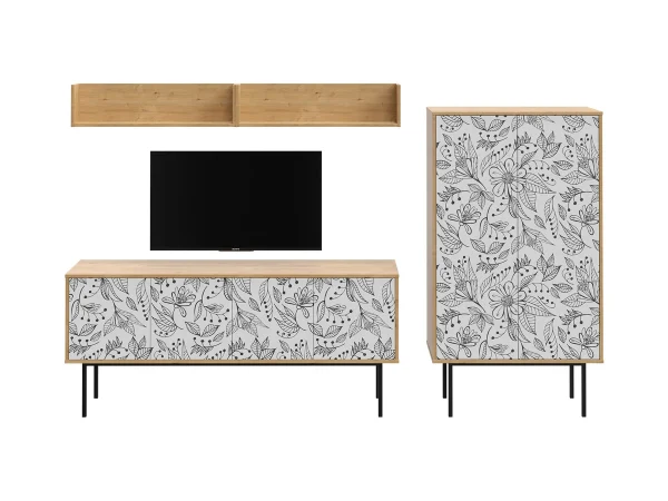 Композиция Boho Color 6 дуб корбридж, с принтом — изображение 2