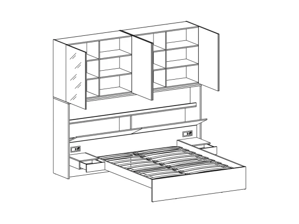 Композиция Intra 1 белый, дуб корбридж — изображение 3
