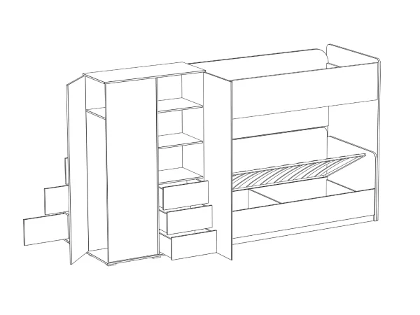 Композиция Play 10 бежевый, ясень коимбра — изображение 3