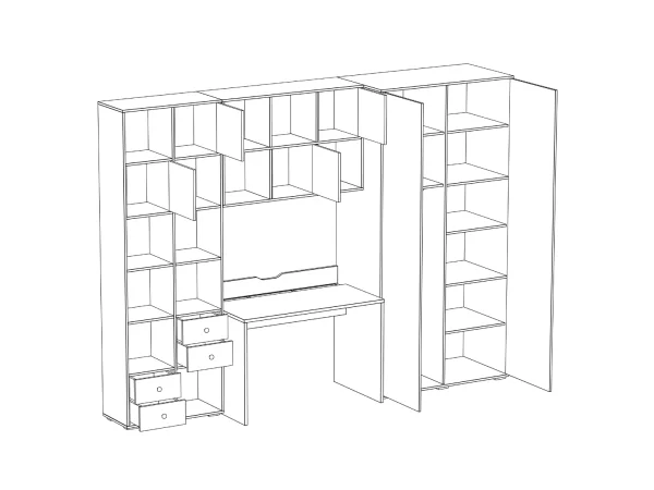 Композиция Play 8 ясень коимбра, белый — изображение 3