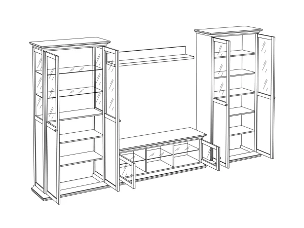 Композиция Reina 6 дуб сонома — изображение 2