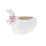 Конфетница Зайчик с розовым бантиком
