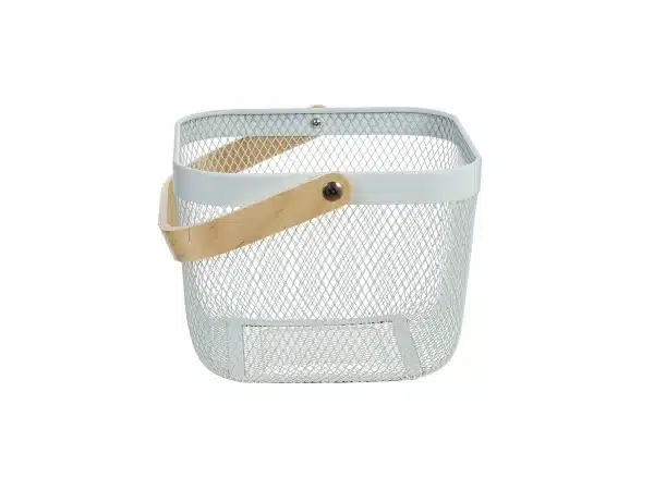 Корзина Nett с деревянной ручкой, цвет белый 788754 белый — изображение 3