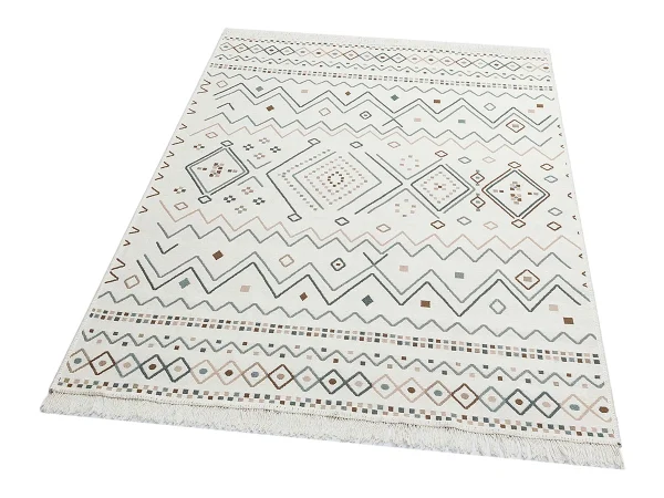 Ковер ARYA 80*150 бежевый, голубой — изображение 4