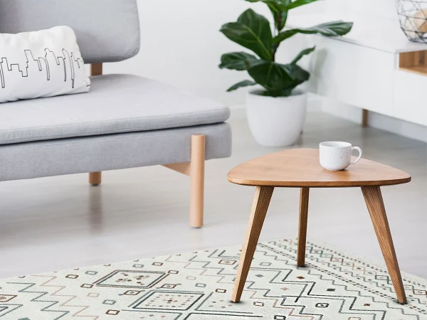 Ковер ARYA 80*150 бежевый, голубой — изображение 5