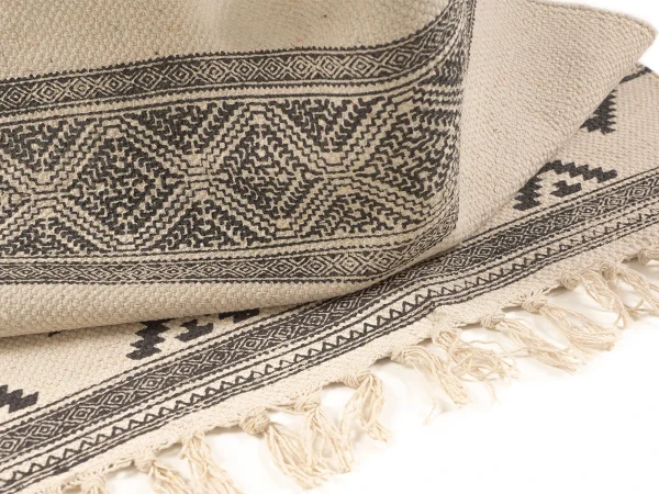 Ковер Luno 300х200 бежевый, черный — изображение 5