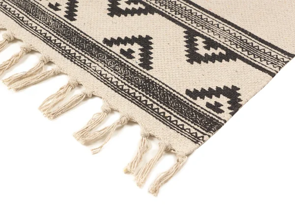 Ковер Luno 90х60 бежевый, черный — изображение 2