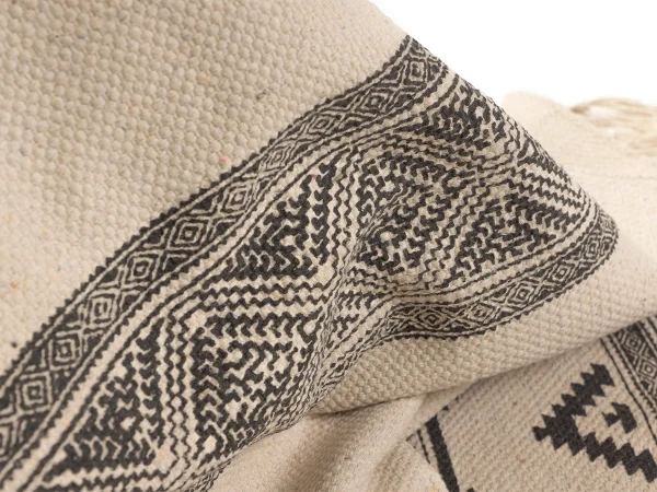 Ковер Luno 90х60 бежевый, черный — изображение 5