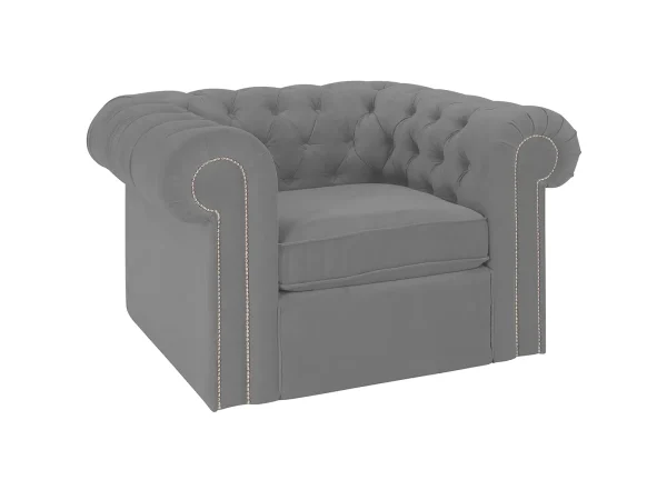 Кресло Chesterfield серый — изображение 2