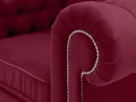 Кресло Chesterfield бордовый — изображение 3