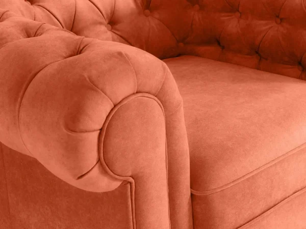 Кресло Chesterfield оранжевый — изображение 3