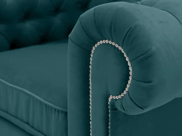 Кресло Chesterfield зеленый — изображение 3